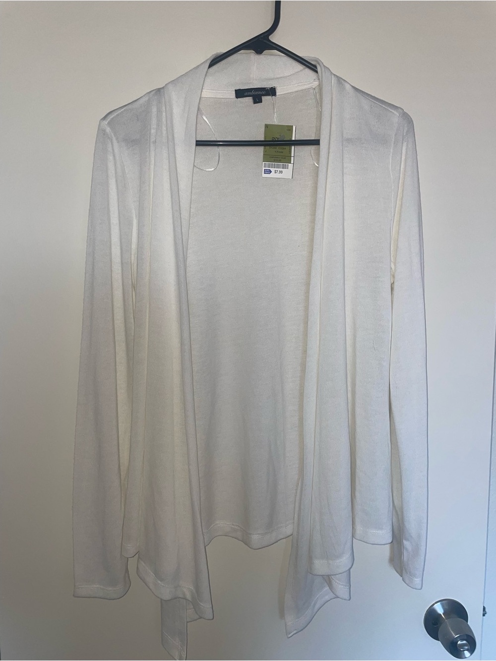 Ambiance Open-Front Draped Cardigan -